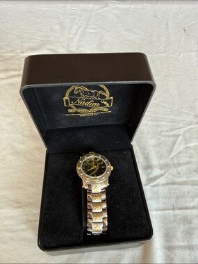 Nadim Two-Tone Star Link Men's Watch - Black Dial
